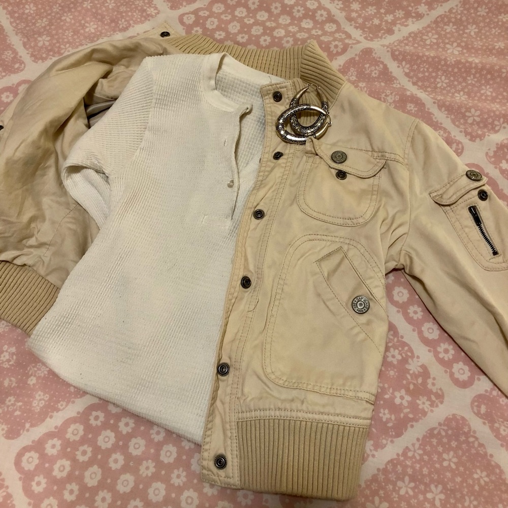 Gap canvas bomber jacket - xs - Picture 3 of 6